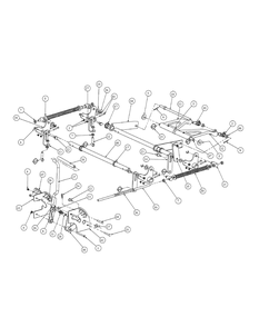 Lift Assembly Diagram and Parts List for M54-KW (53BB5DBW150-23-HP)(2003 1/2) Cub Cadet Lawn Tractor